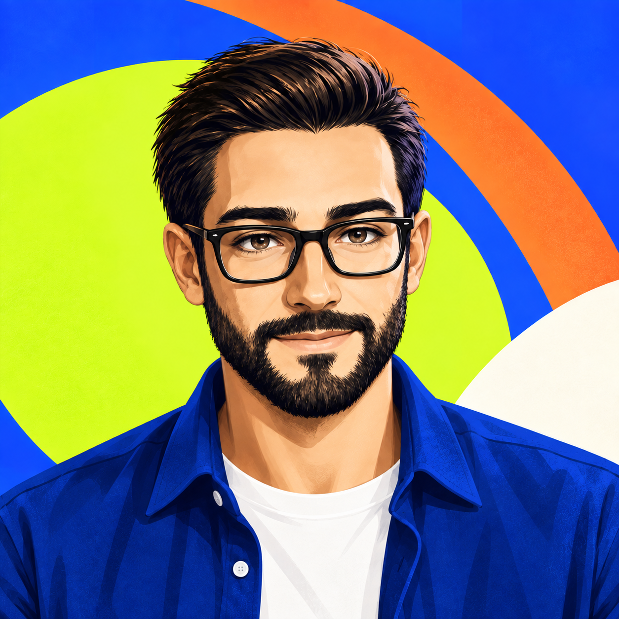 Illustrated portrait of David J. Allmon